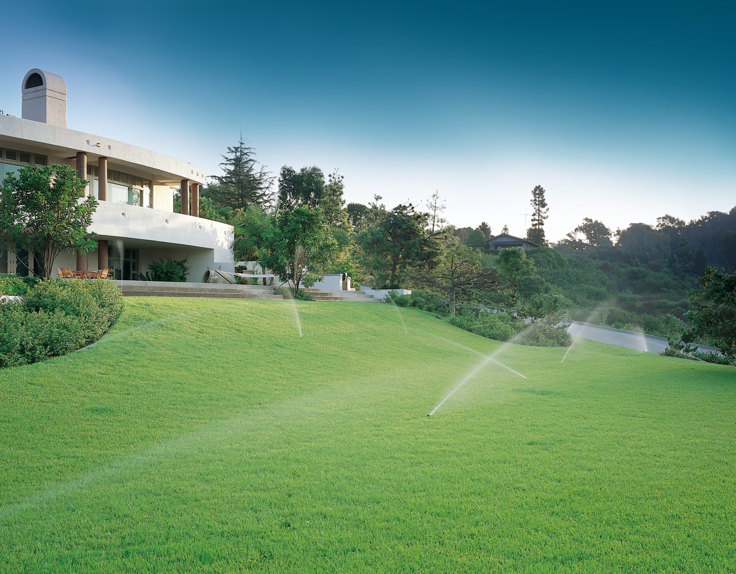 Image of lawn sprinklers