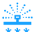 Lawn Irrigation blue icon